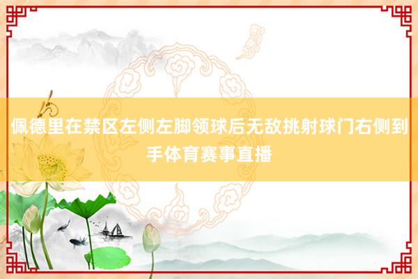 佩德里在禁区左侧左脚领球后无敌挑射球门右侧到手体育赛事直播