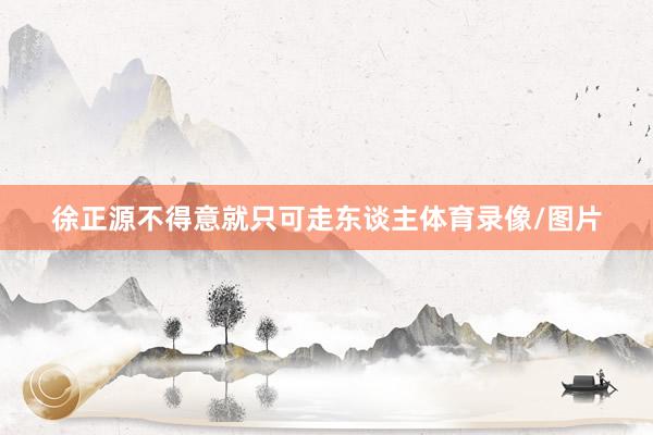 徐正源不得意就只可走东谈主体育录像/图片