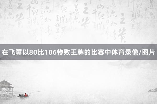在飞翼以80比106惨败王牌的比赛中体育录像/图片