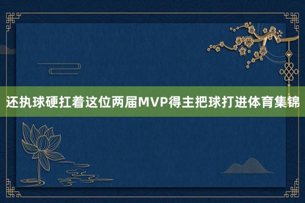 还执球硬扛着这位两届MVP得主把球打进体育集锦