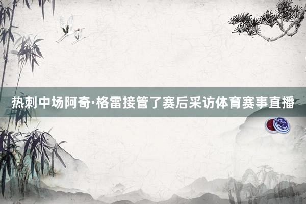 热刺中场阿奇·格雷接管了赛后采访体育赛事直播